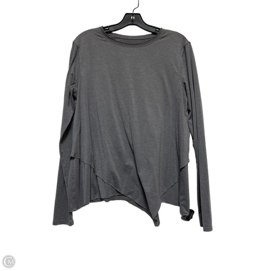 Athletic Top Long Sleeve Crewneck By Lululemon In Grey, Size: L
