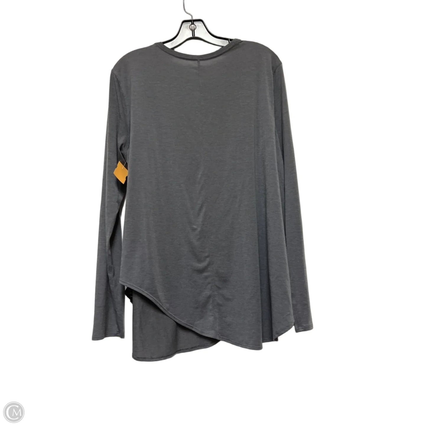 Athletic Top Long Sleeve Crewneck By Lululemon In Grey, Size: L