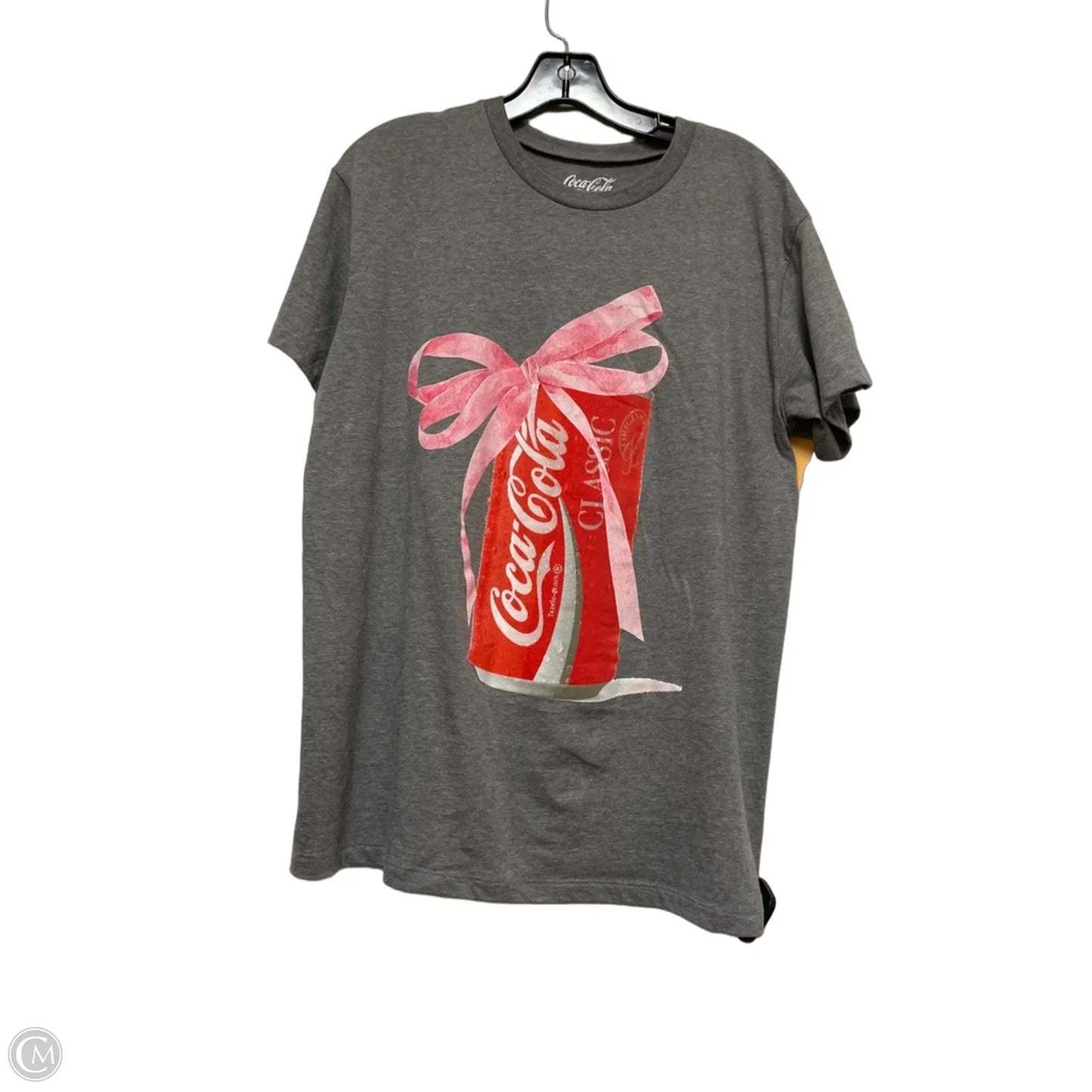 Top Short Sleeve Basic By Clothes Mentor In Grey & Red, Size: Xl