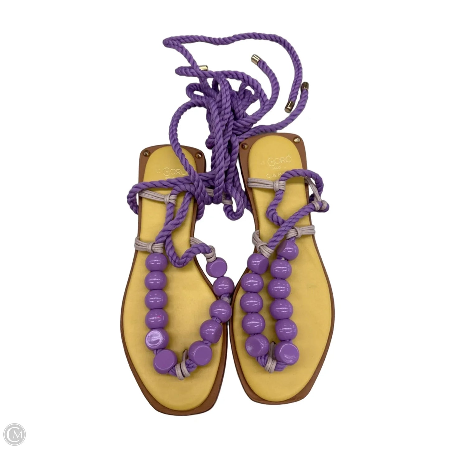 Sandals Flats By Clothes Mentor In Purple, Size: 6
