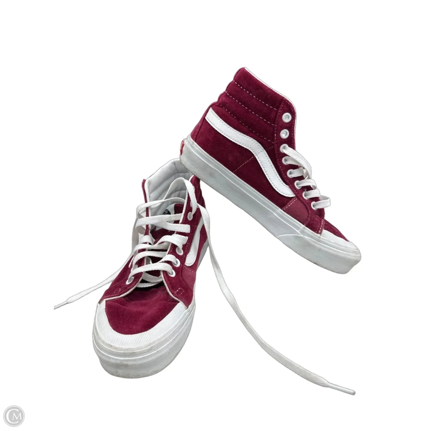 Shoes Sneakers By Vans In Red, Size: 6.5