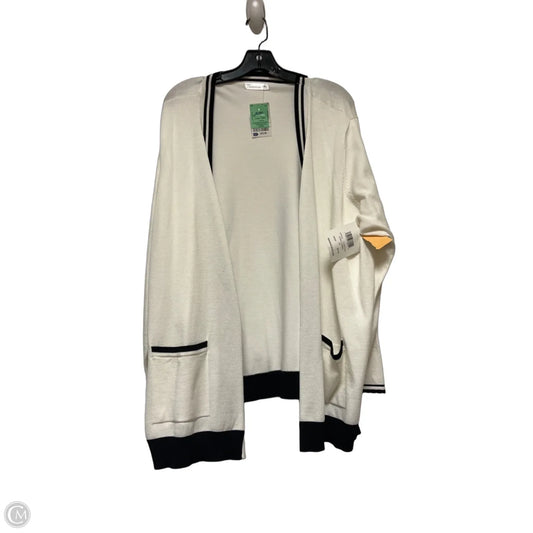Cardigan By 89th And Madison In Black & White, Size: 3x