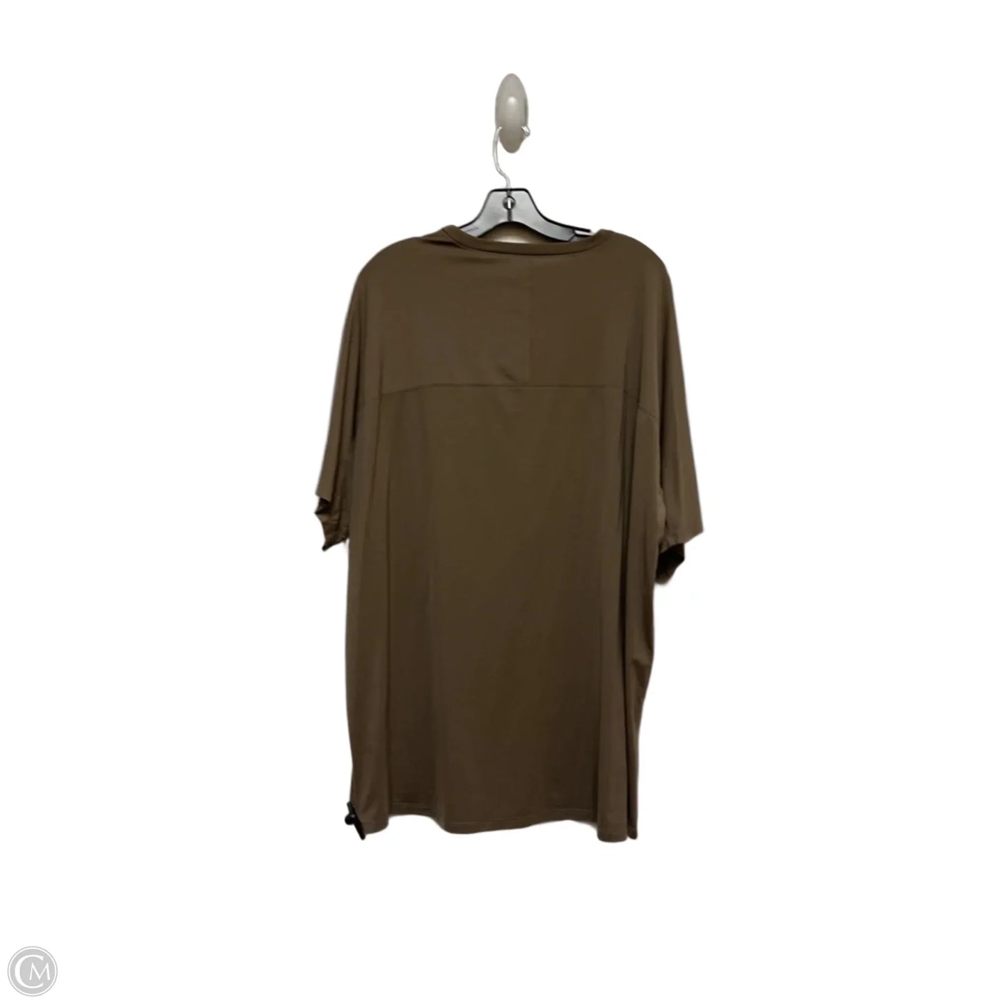 Athletic Top Short Sleeve By Lululemon In Brown, Size: Xl