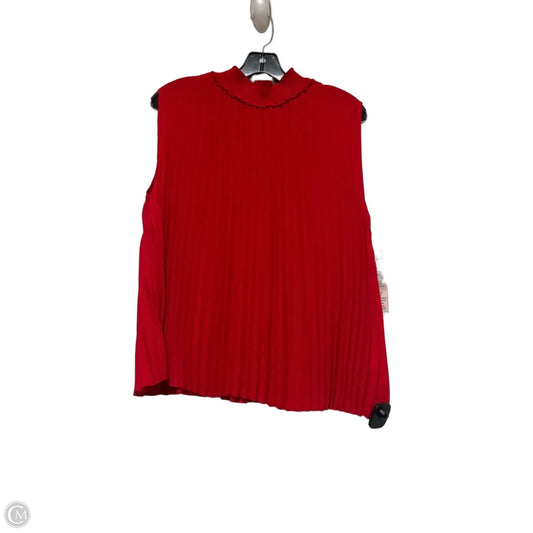 Top Sleeveless By Nanette By Nanette Lepore In Red, Size: L