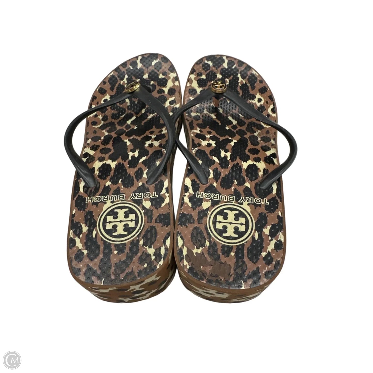 Sandals Designer By Tory Burch In Animal Print, Size: 7