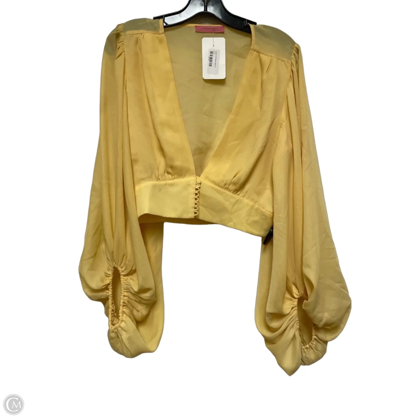 Top Long Sleeve By Clothes Mentor In Yellow, Size: L