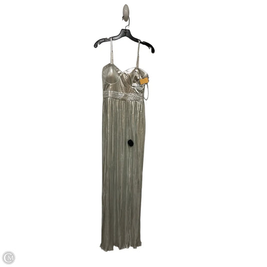 Dress Party Long By Lulus In Silver, Size: M