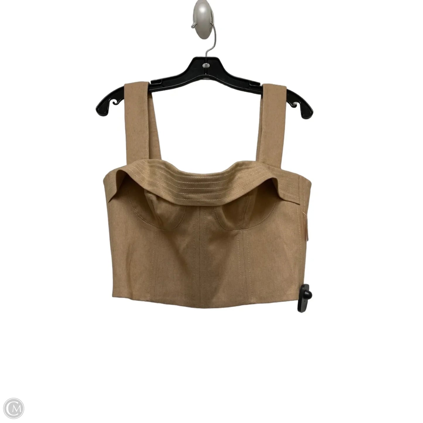 Top Sleeveless By Clothes Mentor In Tan, Size: L