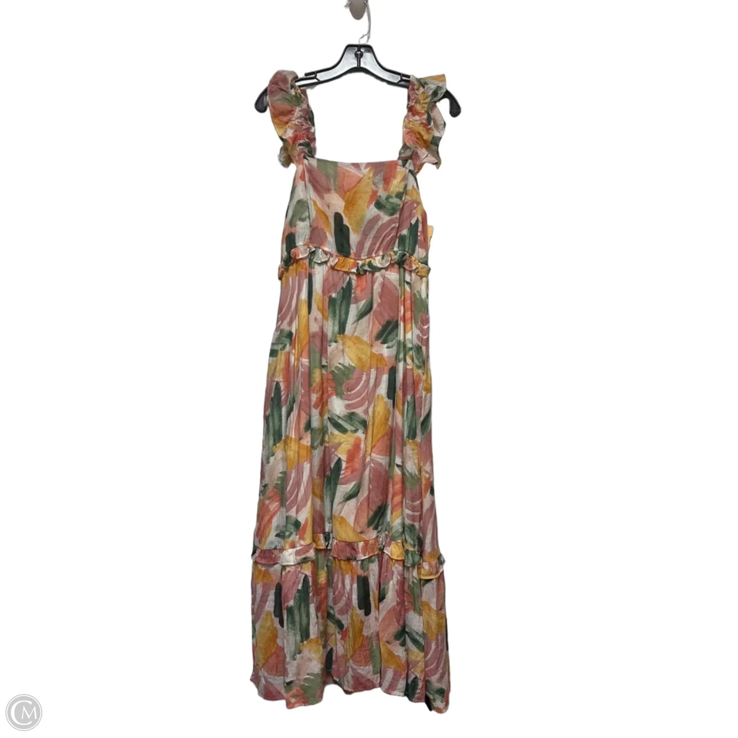Dress Casual Midi By Blu Pepper In Floral Print, Size: L