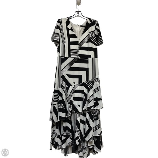 Dress Designer By Karl Lagerfeld In Black & White, Size: Xl