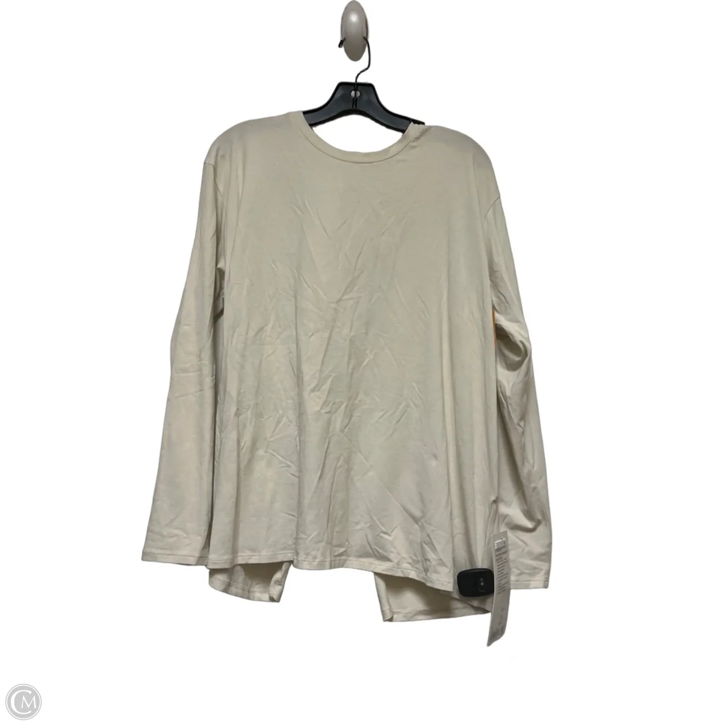 Athletic Top Long Sleeve Crewneck By Lululemon In Cream, Size: M