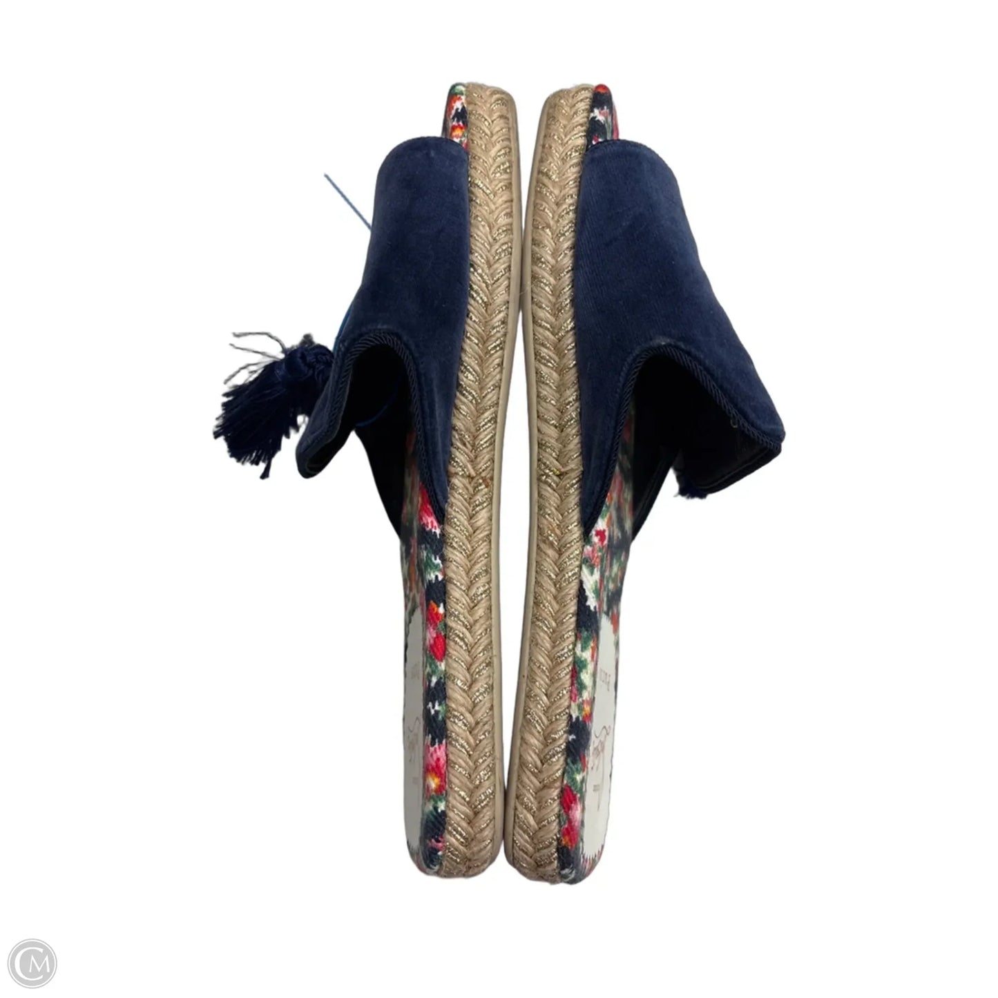 Sandals Luxury Designer By Christian Louboutin In Navy, Size: 9