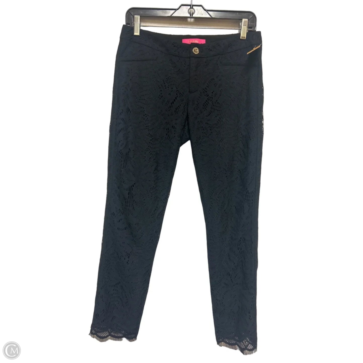 Pants Designer By Lilly Pulitzer In Black, Size: 4