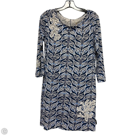 Dress Designer By Lilly Pulitzer In Blue & White, Size: M