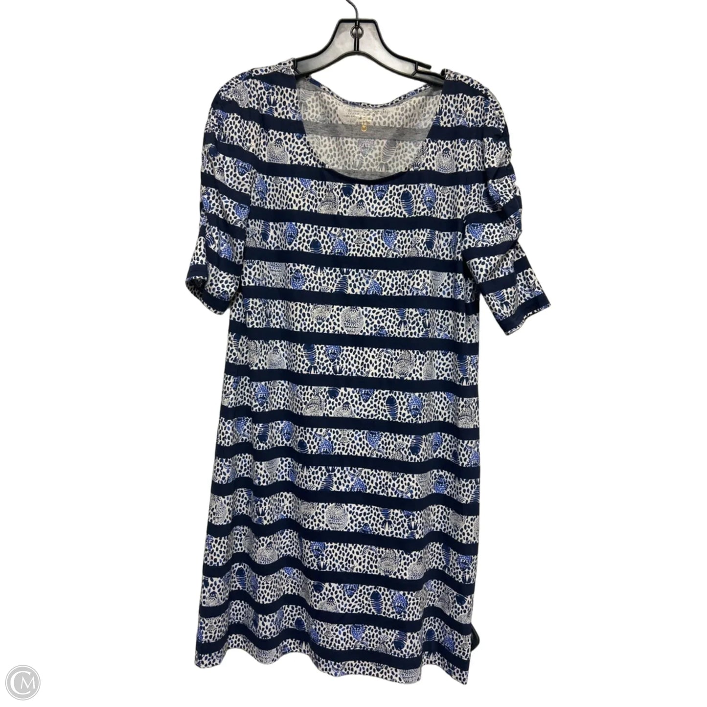 Dress Designer By Lilly Pulitzer In Blue & White, Size: M