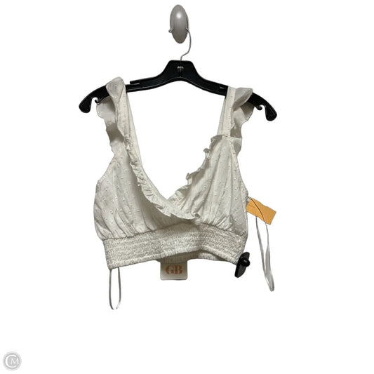 Top Sleeveless By Gb In White, Size: M