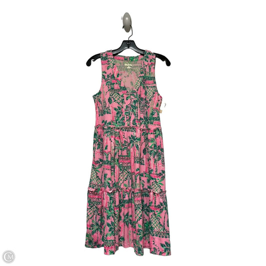 Dress Designer By Lilly Pulitzer In Green & Pink, Size: Xs