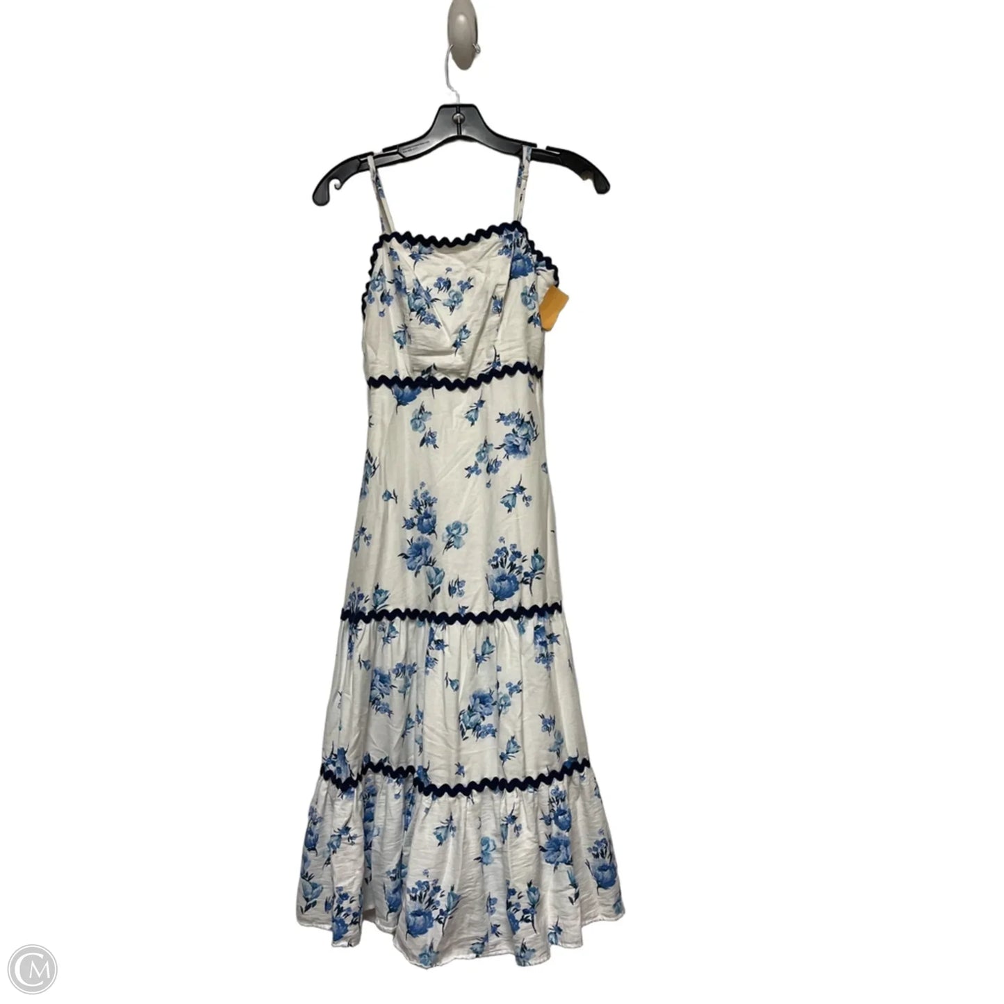 Dress Casual Short By Francesca's In Blue & White, Size: Xs