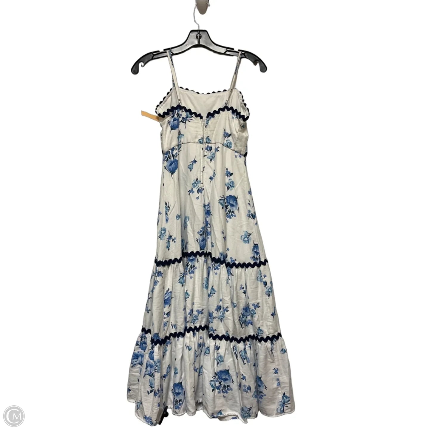 Dress Casual Short By Francesca's In Blue & White, Size: Xs