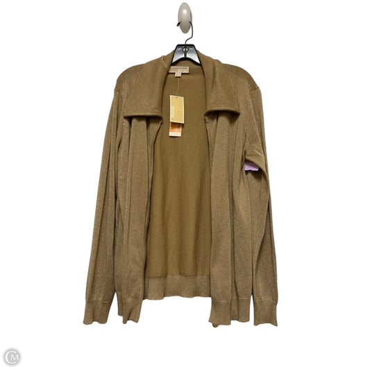 Cardigan By Michael By Michael Kors In Gold, Size: Xl
