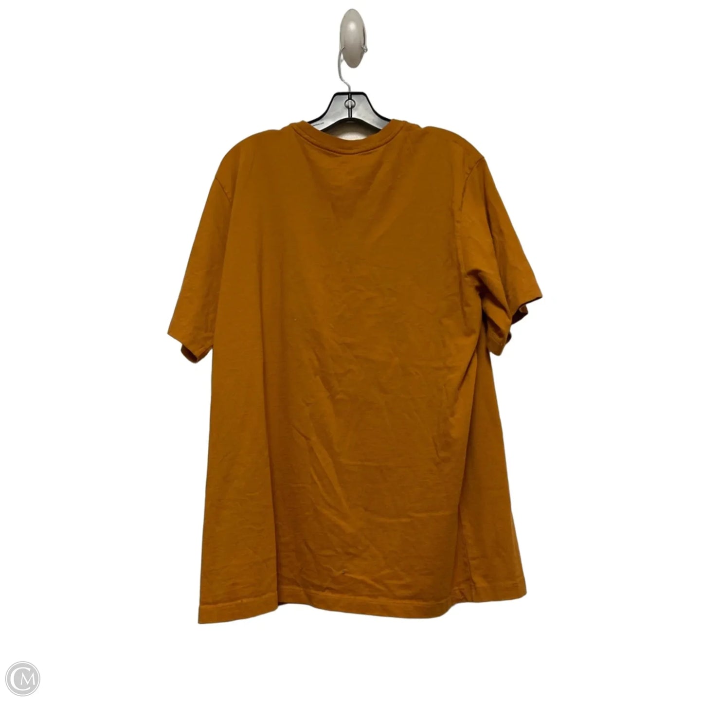 Top Short Sleeve Designer By Coach In Orange, Size: Xxl