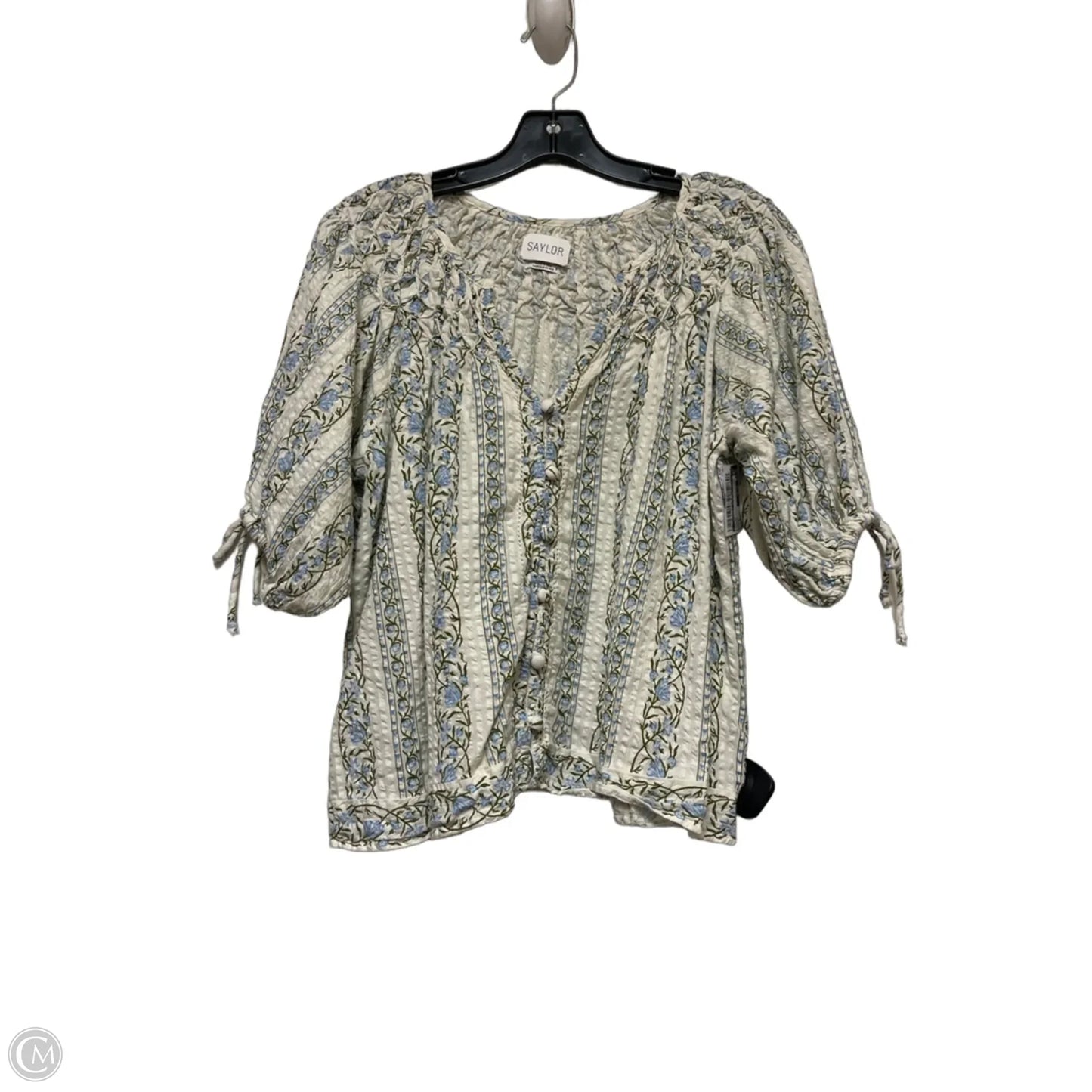 Top Short Sleeve By Clothes Mentor In Floral Print, Size: S