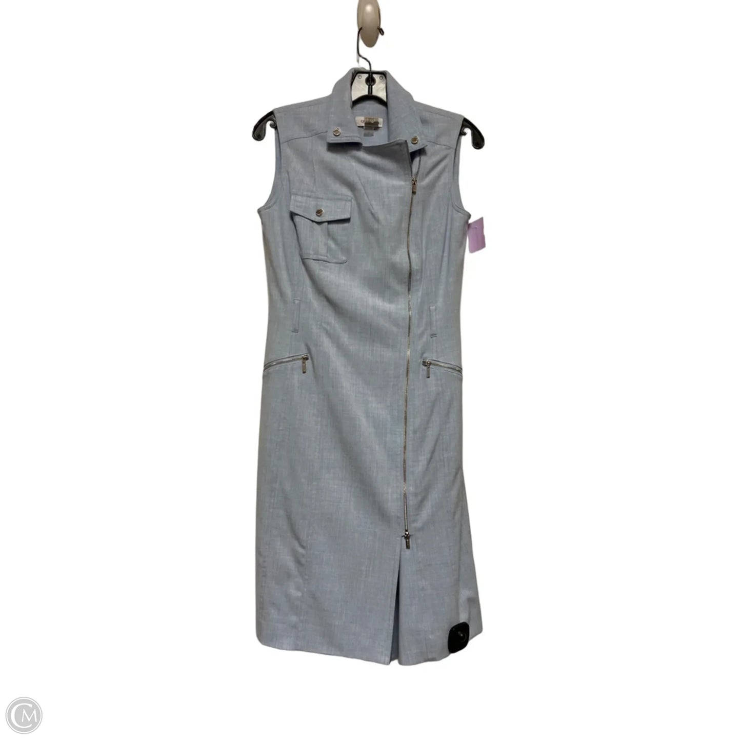 Dress Casual Short By Calvin Klein In Blue, Size: S