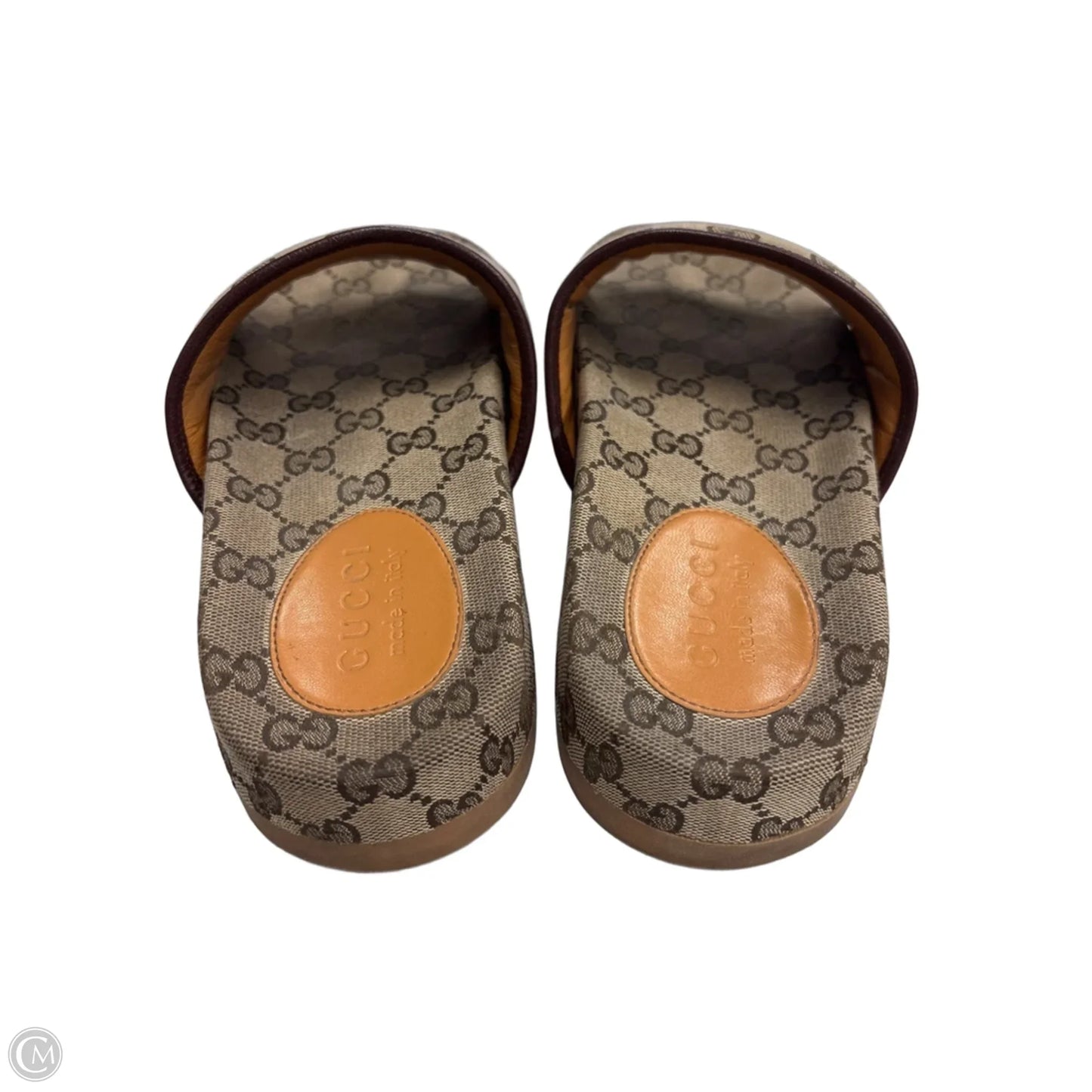Sandals Luxury Designer By Gucci In Tan, Size: 6.5