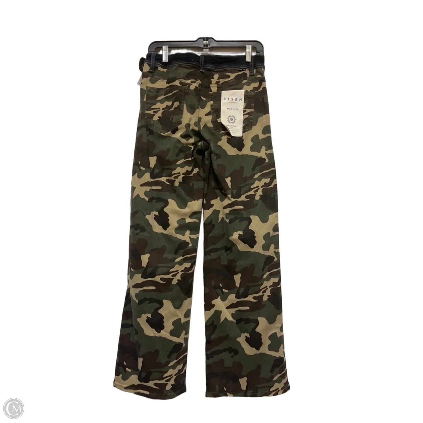 Jeans Wide Leg By Risen In Camouflage Print, Size: 4
