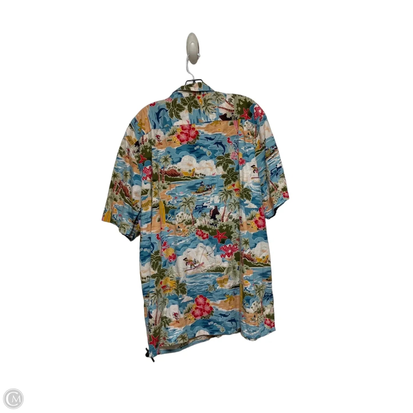 Top Short Sleeve By Disney Store In Tropical Print, Size: 2x