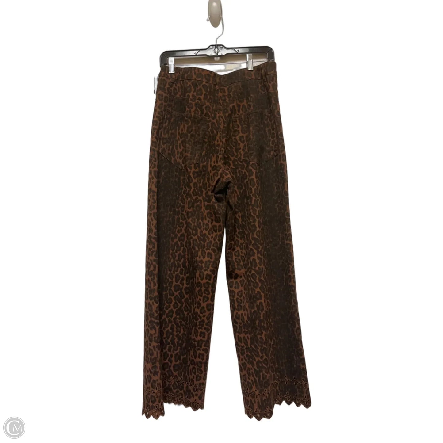 Jeans Wide Leg By Entro In Animal Print, Size: L