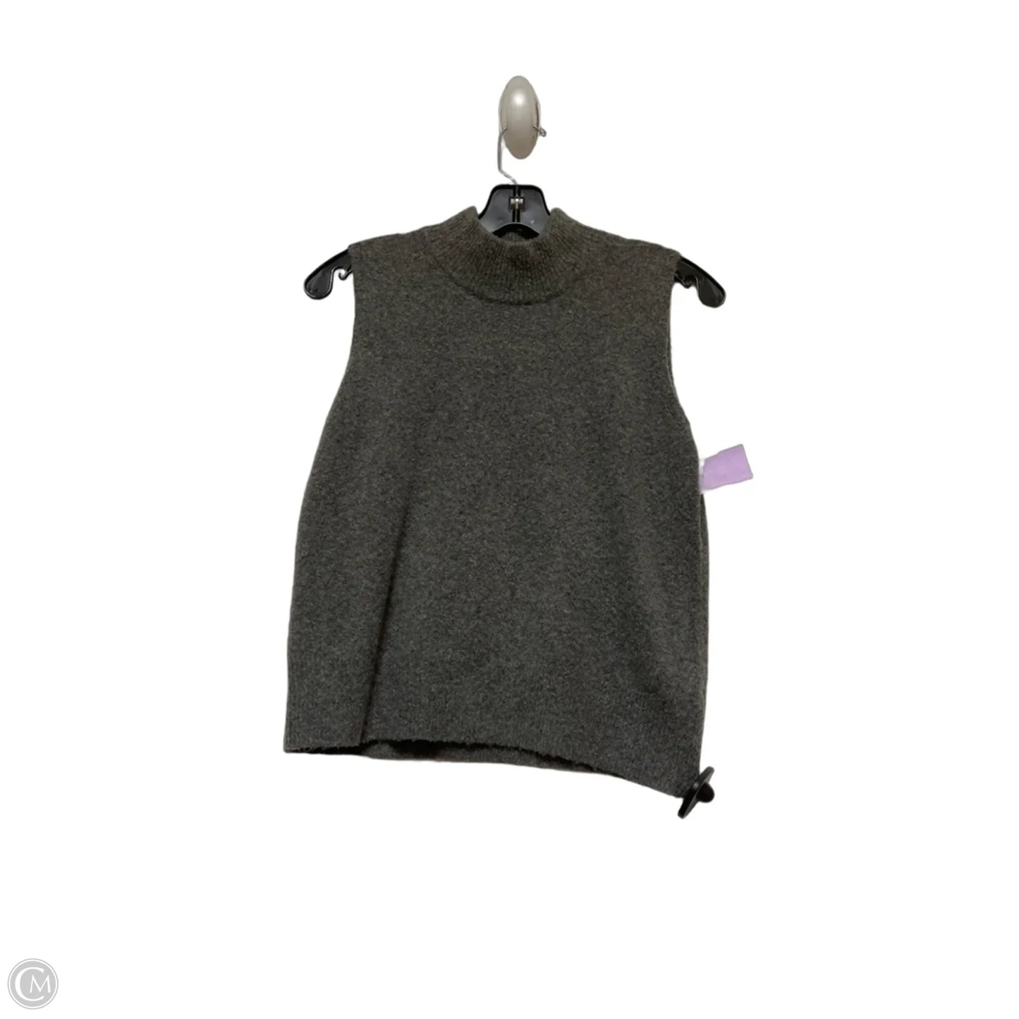 Top Sleeveless By Tahari In Grey, Size: S