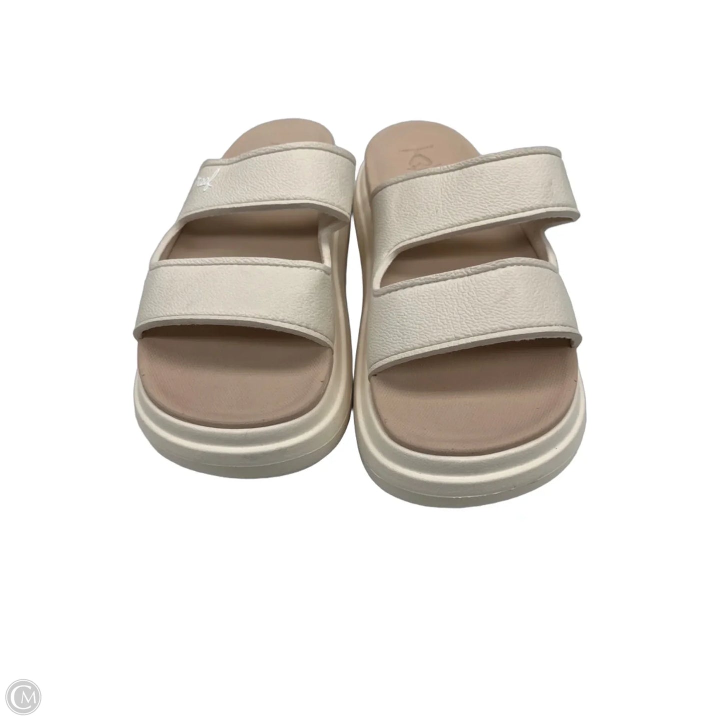 Sandals Heels Platform By Reef In Cream, Size: 8
