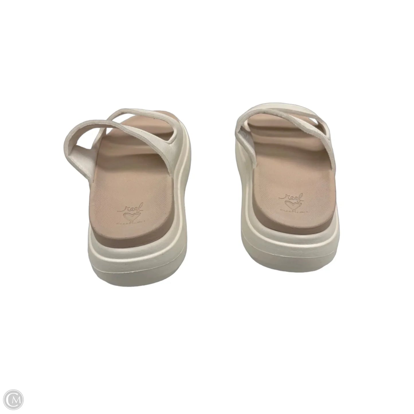 Sandals Heels Platform By Reef In Cream, Size: 8