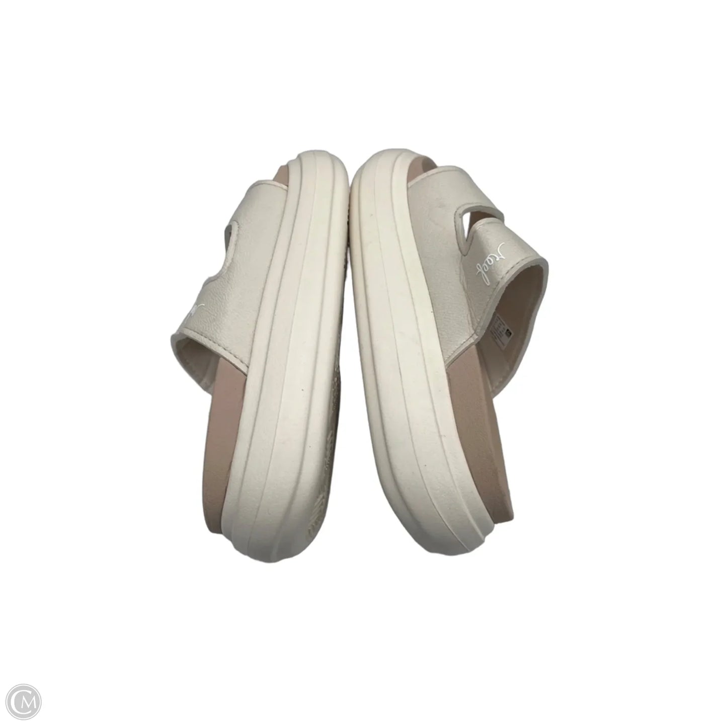 Sandals Heels Platform By Reef In Cream, Size: 8
