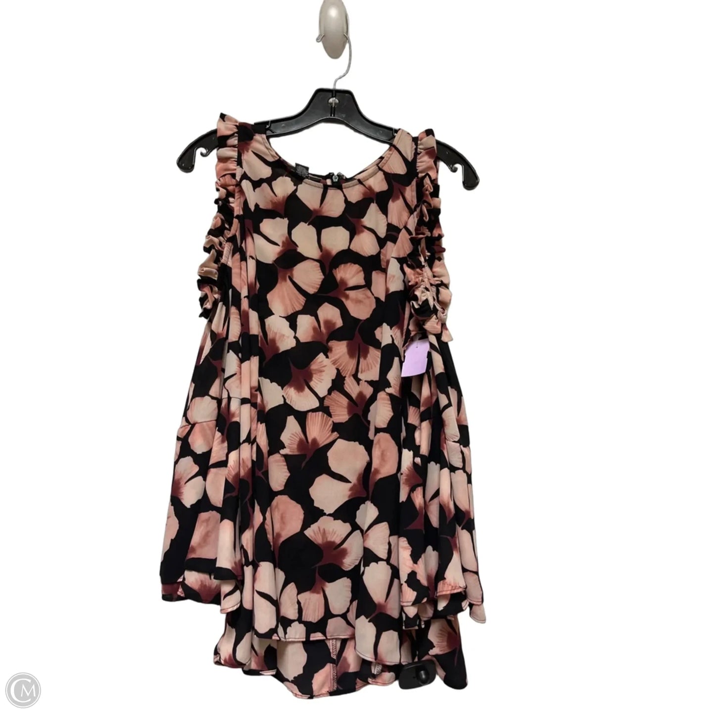 Top Sleeveless By Alfani In Black & Pink, Size: M