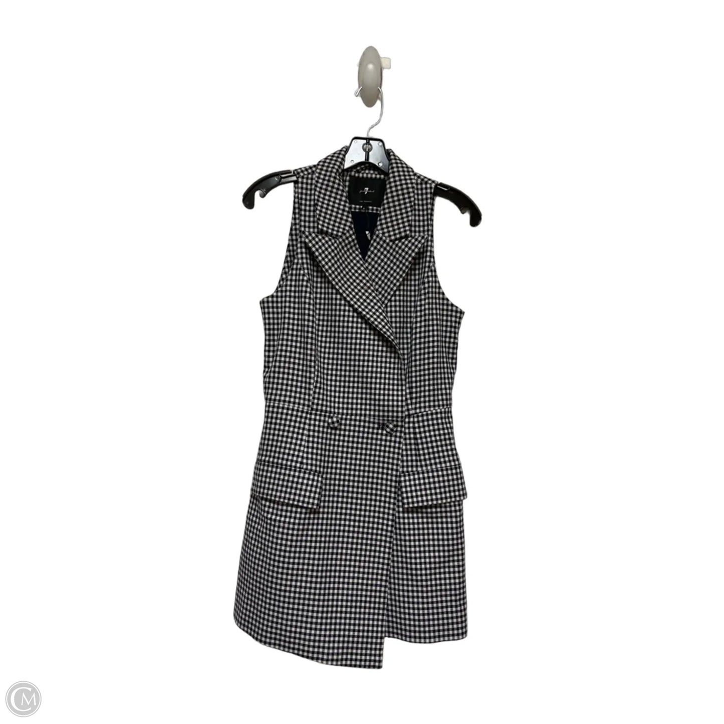 Dress Casual Midi By 7 For All Mankind In Blue & White, Size: S