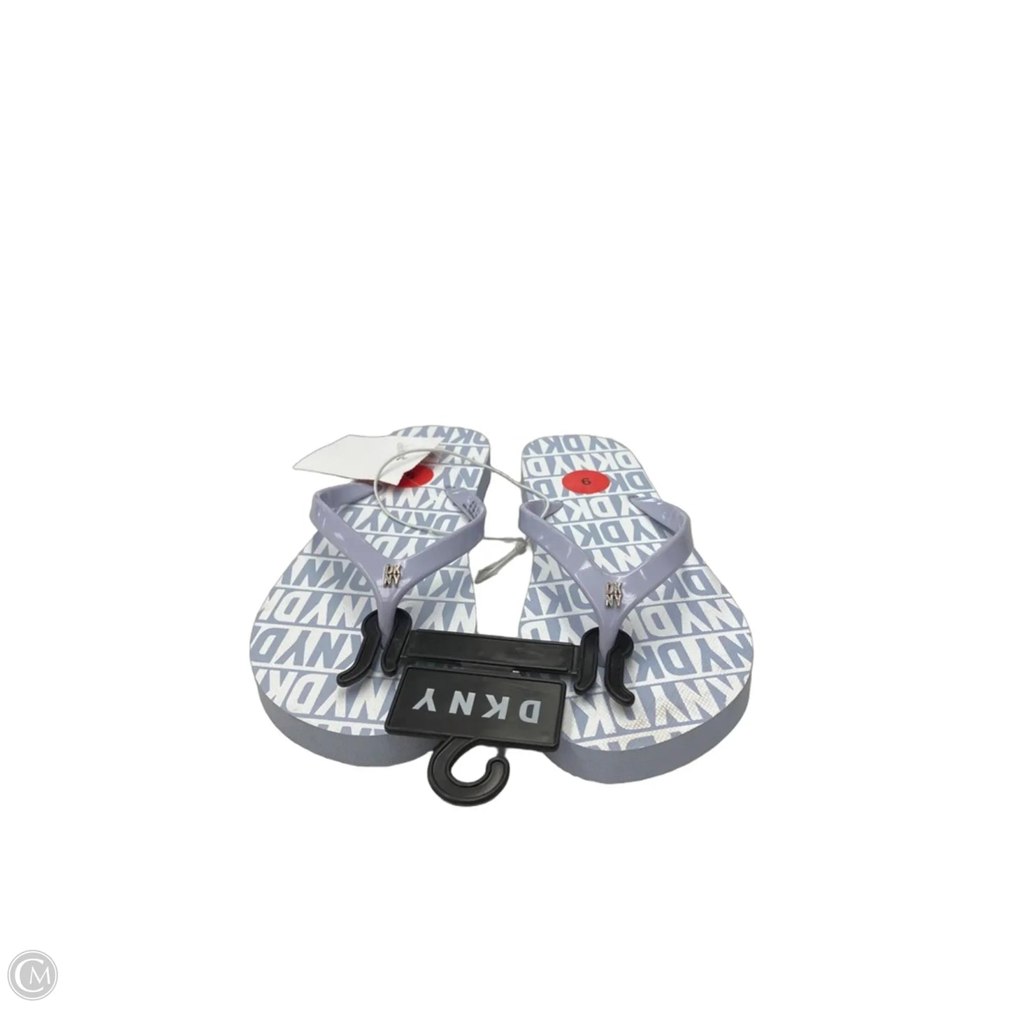 Sandals Flip Flops By Dkny In Blue & White, Size: 6