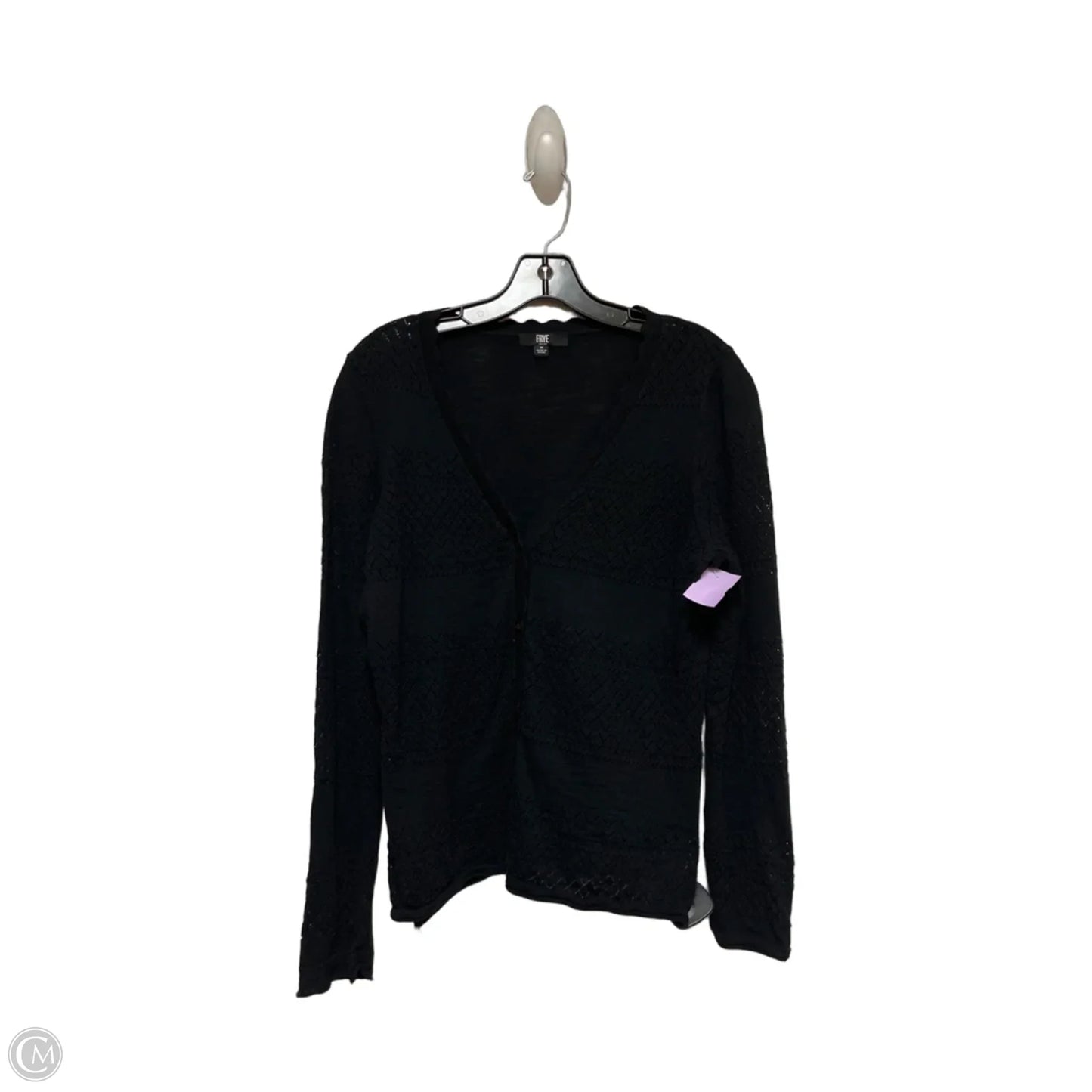Top Long Sleeve Designer By Frye In Black, Size: M