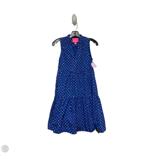 Dress Designer By Lilly Pulitzer In Blue & White, Size: Xxs
