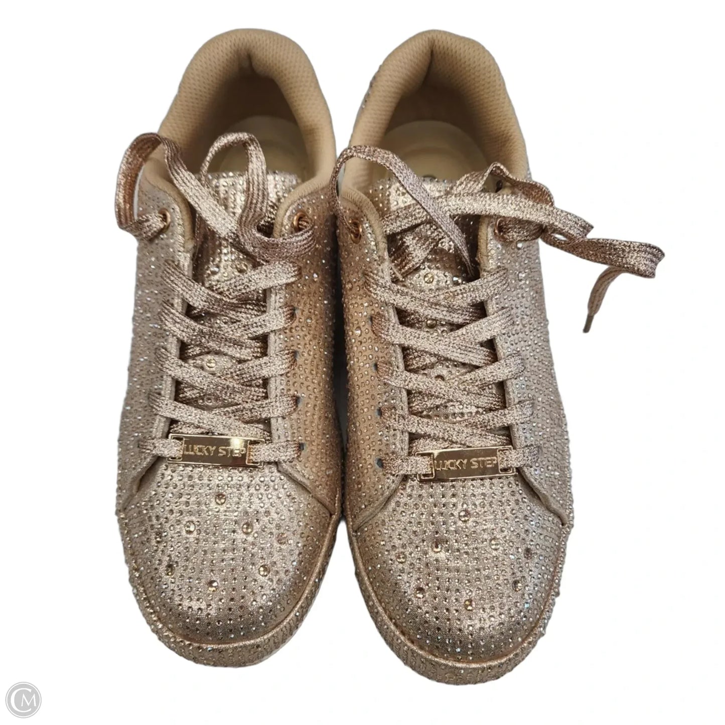 Shoes Sneakers By Clothes Mentor In Gold, Size: 8