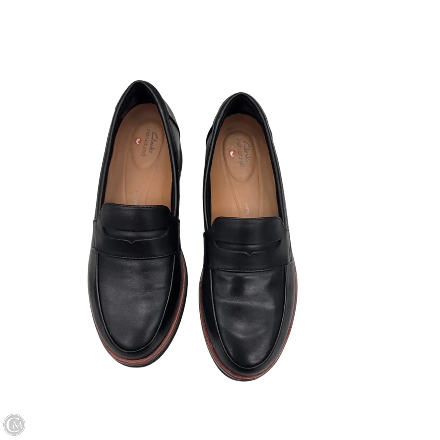 Shoes Flats By Clarks In Black, Size: 6.5