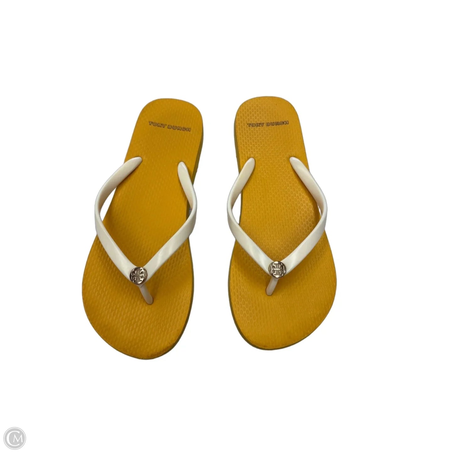 Sandals Designer By Tory Burch In Yellow, Size: 8