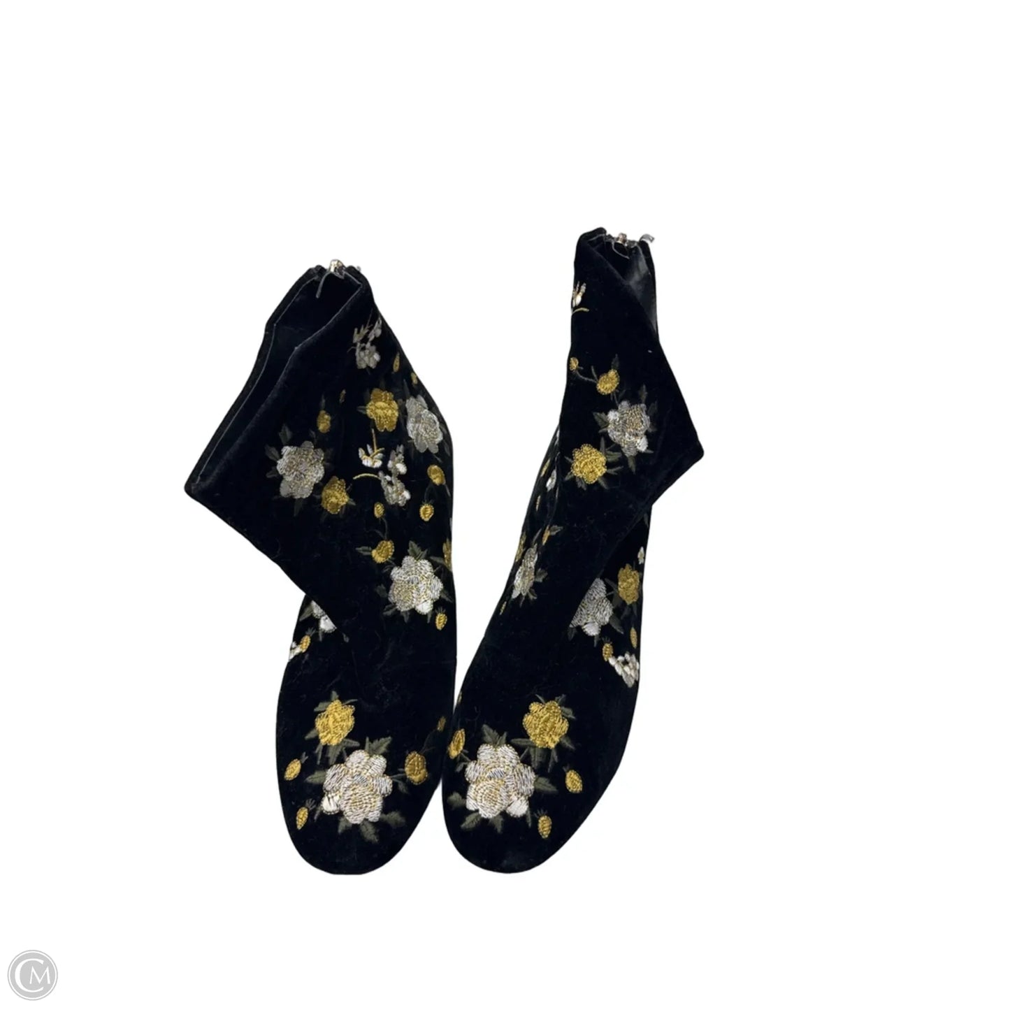 Boots Ankle Heels By Top Shop In Floral Print, Size: 9