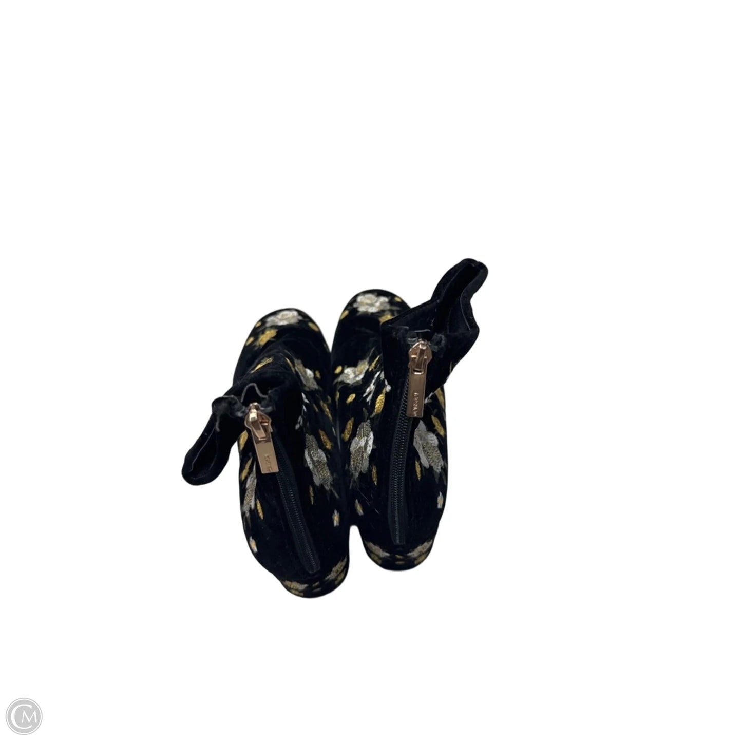 Boots Ankle Heels By Top Shop In Floral Print, Size: 9
