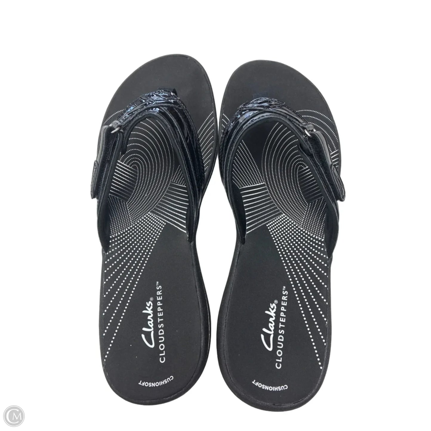 Sandals Flats By Clarks In Black, Size: 11