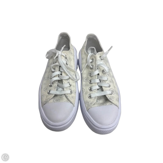Shoes Sneakers Platform By Converse In Cream & Grey, Size: 7.5