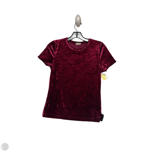 Top Short Sleeve By Free People In Purple, Size: M
