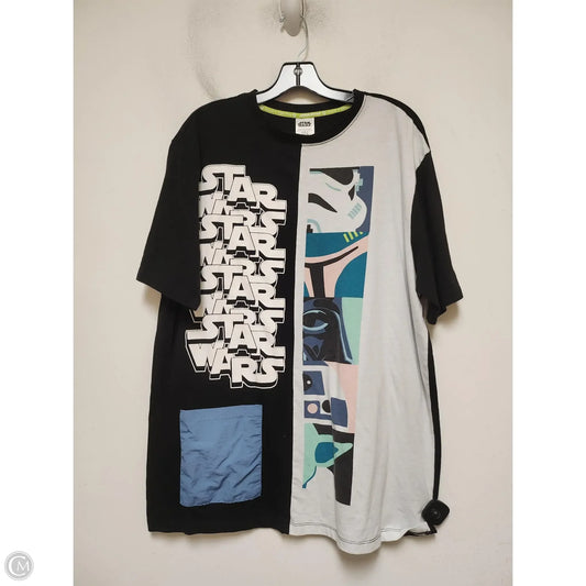 Top Sleeveless Basic By Disney Store In Black & White, Size: Xl