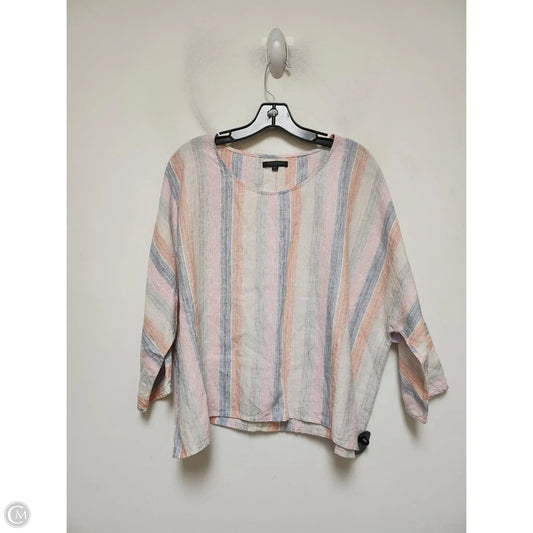 Top Long Sleeve By For Cynthia In Striped Pattern, Size: Xlp
